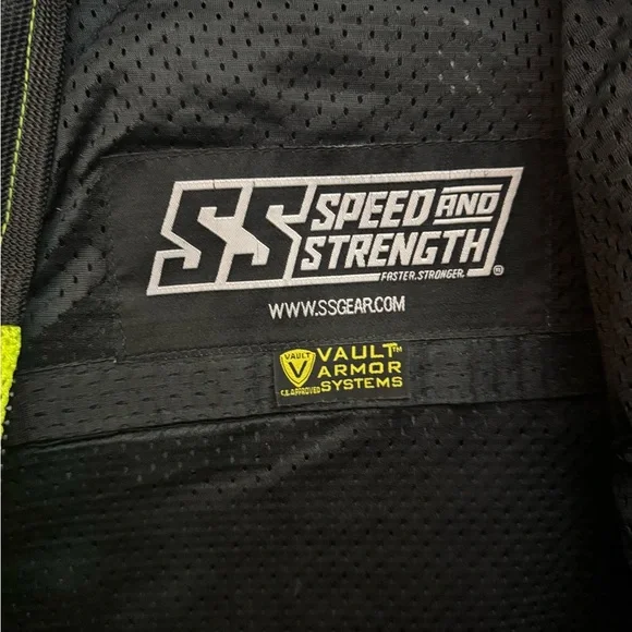 Black and Yellow Motorcycle Jacket with Reflective Panels and Ventilation - Picture 3 of 6